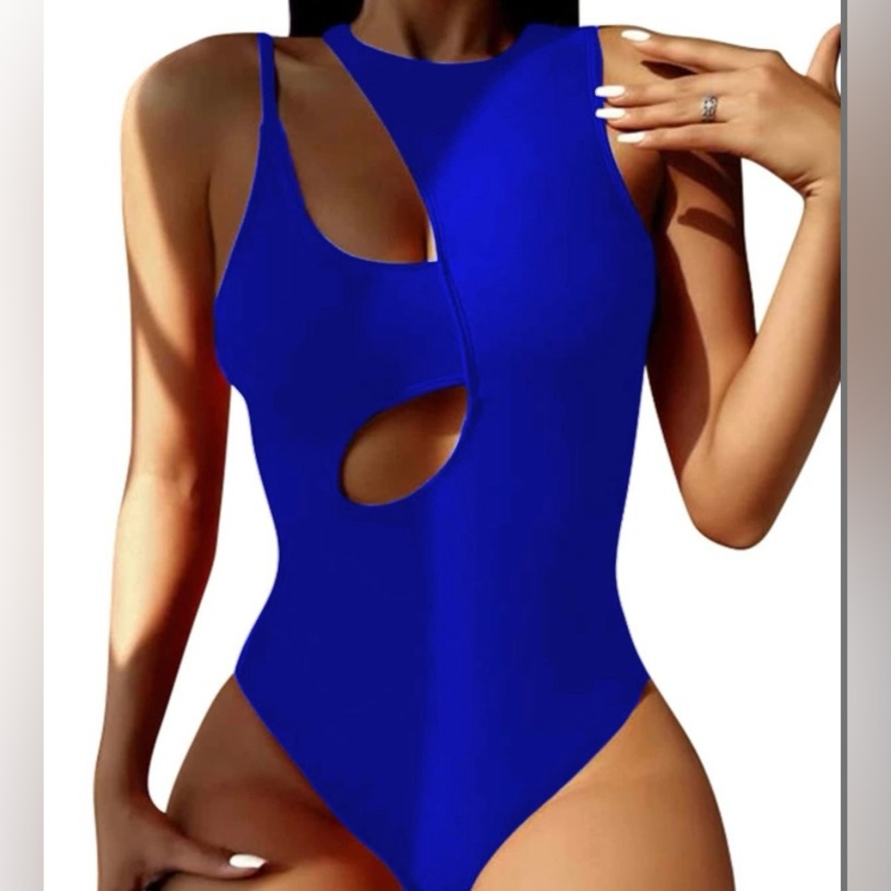 Elegant Blue Women's Swimsuit